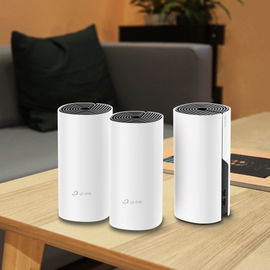 KIT 3 Routers Inalámbricos MESH Interior para Hogar / Doble Banda Wi-Fi 5 AC1200 Mbps / 2 Puerto Gigabit WAN/LAN / 2 Antenas Internas / Administración Mediante la App Deco (iOS, Android)