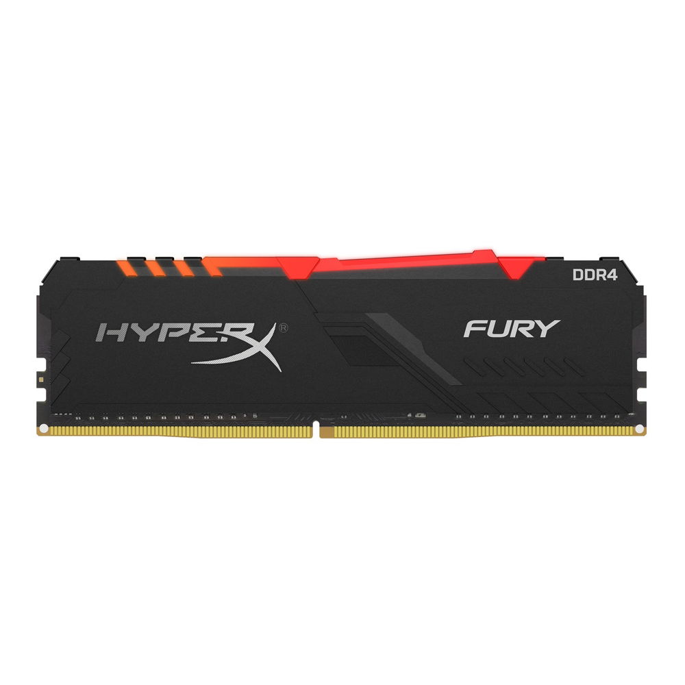 HyperX FURY RGB - DDR4 - 8 GB - DIMM de 288 espigas - 3600 MHz / PC4-28800 - CL17 - 1.35 V - sin búfer - no ECC - negro
