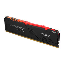 HyperX FURY RGB - DDR4 - 8 GB - DIMM de 288 espigas - 3600 MHz / PC4-28800 - CL17 - 1.35 V - sin búfer - no ECC - negro