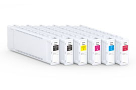 Epson T50L - 700 ml - gran capacidad - rojo - original - blíster con alarmas de RF/acústica - cartucho de tinta - para SureColor T3770DE, T3770DR, T5770DR, T7770D