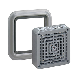Bocina Vibratone con placa de ajuste, UL y cUL, 24Vca, gris