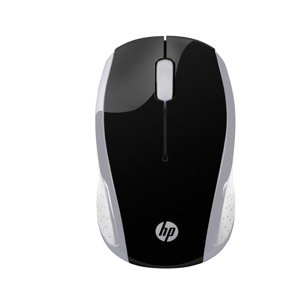HP 200 - Ratón - diestro y zurdo - óptico - inalámbrico - 2.4 GHz - receptor inalámbrico USB - plata - para Pavilion 24, 27, 590, 595, TP01