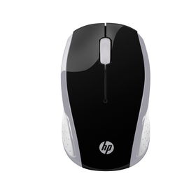HP 200 - Ratón - diestro y zurdo - óptico - inalámbrico - 2.4 GHz - receptor inalámbrico USB - plata - para Pavilion 24, 27, 590, 595, TP01
