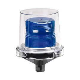 Luz LED electraray, para ubicaciones peligrosas, UL y cUL , 12-24 Vcd, azul, parpadeo predeterminado