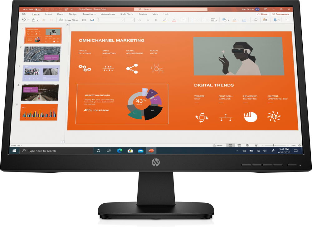 HP P22va G4 - P-Series - monitor LED - 21.5