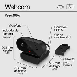 HP - Webcam - USB-A - 320 FHD HP - Webcam - USB-A - 320 FHD