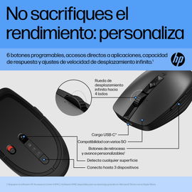 HP - Mouse - Black - 6E6F2AA#ABL HP - Mouse - Black - 6E6F2AA#ABL