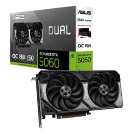 ASUS - DUAL-RTX5060-O8G - PCI Express 5.0 x16 - NVIDIA - GeForce RTX 5060 - GDDR7 - DisplayPort / HDMI
