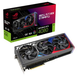 ASUS ROG Strix GeForce RTX 4080 - OC Edition - tarjeta gráfica - GeForce RTX 4080 - 16 GB GDDR6X - PCIe 4.0 - 2 x HDMI, 3 x DisplayPort