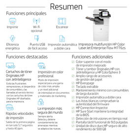 HP LaserJet Enterprise Flow MFP M776zs - Impresora multifunción - color - laser - 297 x 864 mm (original) - A3/Ledger (material) - hasta 45 ppm (copiando) - hasta 45 ppm (impresión) - 1750 hojas - 33.6 Kbps - USB 2.0, Gigabit LAN, Wi-Fi(n), host USB 2.0 HP LaserJet Enterprise Flow MFP M776zs - Impresora multifunción - color - laser - 297 x 864 mm (original) - A3/Ledger (material) - hasta 45 ppm (copiando) - hasta 45 ppm (impresión) - 1750 hojas - 33.6 Kbps - USB 2.0, Gigabit LAN, Wi-Fi(n), host USB 2.0