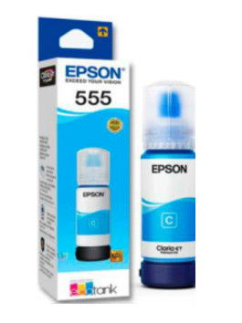 Epson T555 - Cián - original - recarga de tinta - para EcoTank L8160, L8180