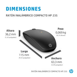 HP Slim - Mouse - Wireless