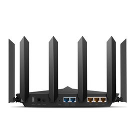 Router WiFi 6 Triple Banda AX6600 MU-MIMO / 1 Puerto WAN/LAN 2.5 Gbps / 1 Puerto WAN/LAN 1Gbps / 3 Puertos LAN 1Gbps / 2 puerto USB 3.0 / OneMesh ™ / Adminitración App (Tether) o Página web / Protección HomeShield Router WiFi 6 Triple Banda AX6600 MU-MIMO / 1 Puerto WAN/LAN 2.5 Gbps / 1 Puerto WAN/LAN 1Gbps / 3 Puertos LAN 1Gbps / 2 puerto USB 3.0 / OneMesh ™ / Adminitración App (Tether) o Página web / Protección HomeShield