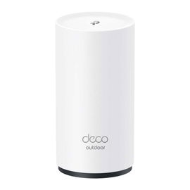 Router Inalámbrico MESH Exterior para Hogar / Doble Banda Wi-Fi 6 AX3000 Mbps / 2 Puerto Gigabit WAN/LAN / Puertos PoE 802.3 af/at Entrada / 2 Antenas Internas / Protección IP65 / Administración Mediante la App Deco (iOS, Android)
