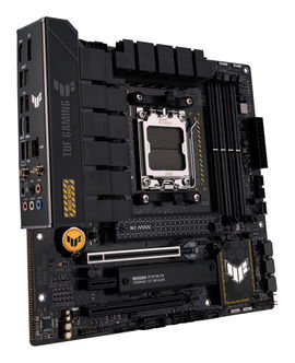 ASUS TUF Gaming B650M-Plus WIFI - Placa base - micro ATX - Socket AM5 - AMD B650 Chipset - USB 3.1 Gen 2, USB 3.2 Gen 2, USB-C 3.2 Gen 2x2, USB-C 3.2 Gen 1 - 2.5 Gigabit LAN, Wi-Fi 6, Bluetooth - Tarjeta gráfica (CPU necesaria) - HD Audio (8-canales)