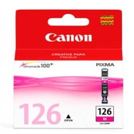 Canon CLI-126M - 9 ml - magenta - original - depósito de tinta - para PIXMA iP4810, iP4910, iX6510, MG5210, MG5310, MG6110, MG6210 Canon CLI-126M - 9 ml - magenta - original - depósito de tinta - para PIXMA iP4810, iP4910, iX6510, MG5210, MG5310, MG6110, MG6210