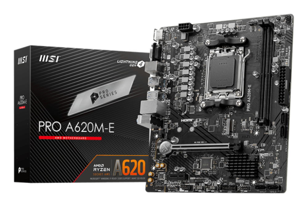 MSI - PRO A620M-E - Motherboard - M5 Matx PCI EX MSI - PRO A620M-E - Motherboard - M5 Matx PCI EX