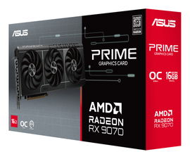 ASUS - PRIME-RX9070-O16G-EVO - PCI Express 5.0 - AMD - AMD Radeon RX 9070 - HDMI / DisplayPort