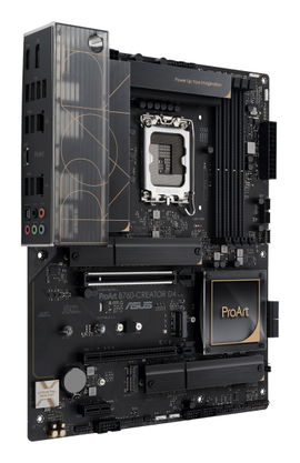 ASUS ProArt B760-CREATOR D4 - Placa base - ATX - Socket LGA1700 - B760 Chipset - USB 3.2 Gen 1, USB-C 3.2 Gen2, USB-C 3.2 Gen 2x2 - Gigabit LAN, 2.5 Gigabit LAN - Tarjeta gráfica (CPU necesaria) - HD Audio (8-canales) ASUS ProArt B760-CREATOR D4 - Placa base - ATX - Socket LGA1700 - B760 Chipset - USB 3.2 Gen 1, USB-C 3.2 Gen2, USB-C 3.2 Gen 2x2 - Gigabit LAN, 2.5 Gigabit LAN - Tarjeta gráfica (CPU necesaria) - HD Audio (8-canales)
