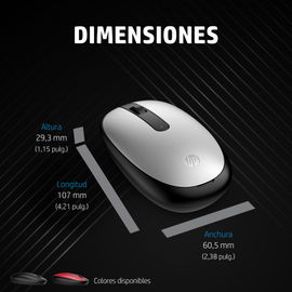 HP - Mouse - Bluetooth 5.1 - Wireless - Berry red - 43N04AA#ABM