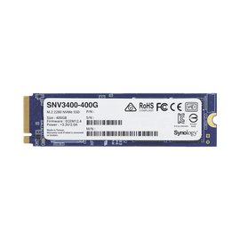 SSD 400GB NVMe M.2 2280, diseñada para Synology NAS con ranuras M.2 integradas