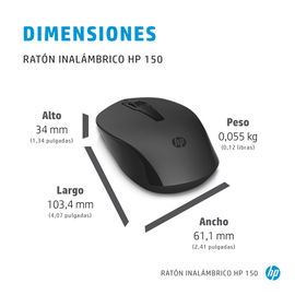 HP - Mouse - Wireless - 2S9L1AA#ABM HP - Mouse - Wireless - 2S9L1AA#ABM