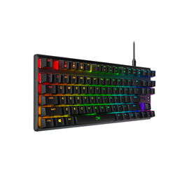 HyperX Alloy Origins Core - Teclado - retroiluminación - USB-C - QWERTY - EE. UU. - interruptor: HyperX Aqua - negro