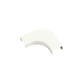 Curva de radio controlado, para uso con canaleta LD10, material ABS, Colo Blanco Blanco