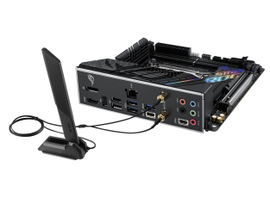 ASUS ROG STRIX B760-I GAMING WIFI - Placa base - mini ITX - Socket LGA1700 - B760 Chipset - USB 3.2 Gen 1, USB-C 3.2 Gen 1, USB-C 3.2 Gen 2x2, USB-C 3.2 Gen2 - 2.5 Gigabit LAN, Wi-Fi 6E, Bluetooth - Tarjeta gráfica (CPU necesaria) - HD Audio (8-canal