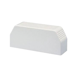 Tapa final, para uso con canaleta T70, Material PVC Rígido, Color Blanco Mate