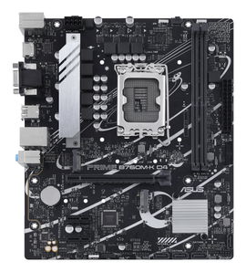 ASUS PRIME B760M-K D4 - Placa base - micro ATX - Socket LGA1700 - B760 Chipset - USB 3.2 Gen 1 - 2.5 Gigabit LAN - Tarjeta gráfica (CPU necesaria) - HD Audio (8-canales)