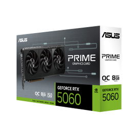 ASUS - PRIME-RTX5060-O8G - PCI Express 5.0 - NVIDIA - NVIDIA GeForce RTX 5060 - GDDR7 - HDMI / DisplayPort ASUS - PRIME-RTX5060-O8G - PCI Express 5.0 - NVIDIA - NVIDIA GeForce RTX 5060 - GDDR7 - HDMI / DisplayPort