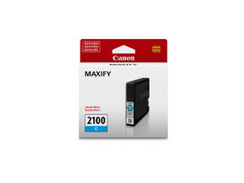 Canon PGI-2100 C - Cián - original - depósito de tinta - para MAXIFY iB4010, MB5110, MB5310, MB5410 Canon PGI-2100 C - Cián - original - depósito de tinta - para MAXIFY iB4010, MB5110, MB5310, MB5410