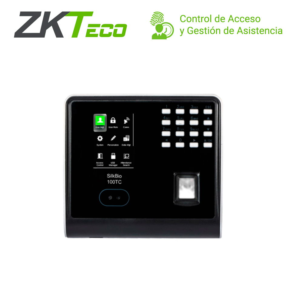 CONTROL DE ASISTENCIA CHECADOR Y ACCESO BASICO ZKTECO SILKBIO-100TC/ID ADMS MULTIBIOMETRICO SILKID 3000HUELLAS/2000ROSTROS/3,000TARJETAS125KHZ/100,000REGISTROS TCPIP/USB HOST SALIDA WIEGAND COMPATIBLE CON BIOTIME/CLOUDCLOCK/ INTERIOR CONTROL DE ASISTENCIA CHECADOR Y ACCESO BASICO ZKTECO SILKBIO-100TC/ID ADMS MULTIBIOMETRICO SILKID 3000HUELLAS/2000ROSTROS/3,000TARJETAS125KHZ/100,000REGISTROS TCPIP/USB HOST SALIDA WIEGAND COMPATIBLE CON BIOTIME/CLOUDCLOCK/ INTERIOR