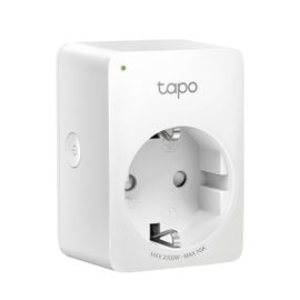 Mini tomacorriente inteligente Wi-Fi, 100 - 120V~, 50/60Hz, 15.0A, compatible con Amazon Alexa y Google Assistant, color blanco.
