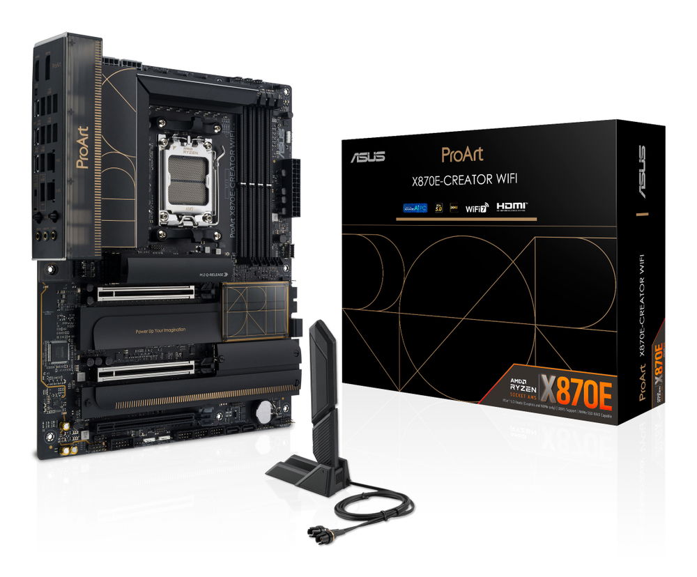 ASUS - Motherboard - ATX - Socket AM5 - AMD X870E - ProArt X870E-CREATOR WIFI ASUS - Motherboard - ATX - Socket AM5 - AMD X870E - ProArt X870E-CREATOR WIFI