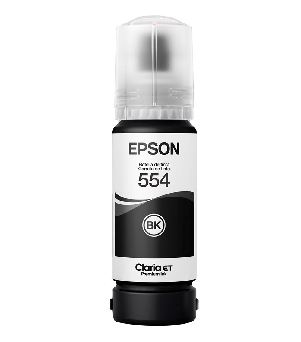Epson T554 - Negro - original - recarga de tinta - para EcoTank L8160, L8180 Epson T554 - Negro - original - recarga de tinta - para EcoTank L8160, L8180