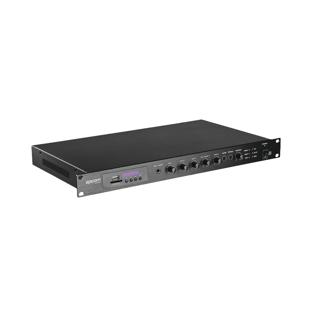 Amplificador Mezclador 120W - (USB/MP3/TUNER) Diseño para Rack