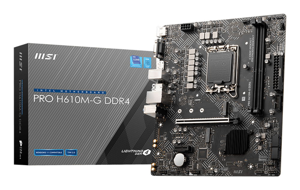 MSI - PRO H610M-G DDR4 - Motherboard MSI - PRO H610M-G DDR4 - Motherboard