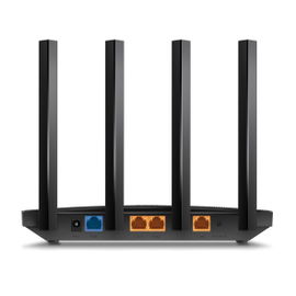 Router WiFi 6 AX 1500Mbps / MU-MIMO 2X2 y OFDMA / 1 Puerto WAN 10/100/1000 Mbps / 4 Puertos LAN 10/100/1000 Mbps / 4 Antenas Beamforming