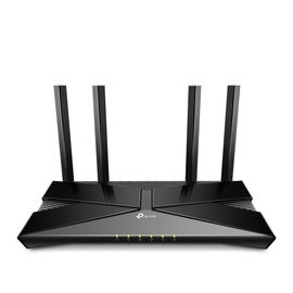 Router WiFi 6 doble banda AX 3000 Mbps / MU-MIMO y OFDMA / 1 Puerto WAN 10/100/1000 Mbps / 4 Puertos LAN 10/100/1000 Mbps / 4 Potentes Antenas. Router WiFi 6 doble banda AX 3000 Mbps / MU-MIMO y OFDMA / 1 Puerto WAN 10/100/1000 Mbps / 4 Puertos LAN 10/100/1000 Mbps / 4 Potentes Antenas.