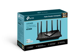 TP-LINK Archer AX73 - V1 - - enrutador inalámbrico - conmutador de 4 puertos - 1GbE - Wi-Fi 6 - Doble banda - hasta 5.4Gbps - Estructura 4T4R y HE160 en la banda 5GHz que permite una conexión ultrarrápida de 4.8 Gbps - 6 potentes antenas - Entrada US TP-LINK Archer AX73 - V1 - - enrutador inalámbrico - conmutador de 4 puertos - 1GbE - Wi-Fi 6 - Doble banda - hasta 5.4Gbps - Estructura 4T4R y HE160 en la banda 5GHz que permite una conexión ultrarrápida de 4.8 Gbps - 6 potentes antenas - Entrada US