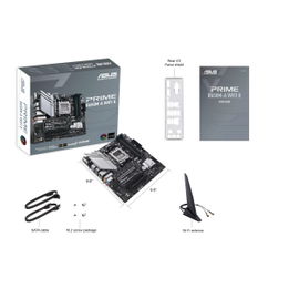 ASUS PRIME B650M-A WIFI II - Placa base - micro ATX - Socket AM5 - AMD B650 Chipset - USB 3.2 Gen 1, USB 3.2 Gen 2, USB-C 3.2 Gen 1 - 2.5 Gigabit LAN, Wi-Fi 6, Bluetooth - Tarjeta gráfica (CPU necesaria) - HD Audio (8-canales) ASUS PRIME B650M-A WIFI II - Placa base - micro ATX - Socket AM5 - AMD B650 Chipset - USB 3.2 Gen 1, USB 3.2 Gen 2, USB-C 3.2 Gen 1 - 2.5 Gigabit LAN, Wi-Fi 6, Bluetooth - Tarjeta gráfica (CPU necesaria) - HD Audio (8-canales)