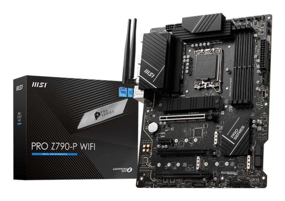MSI - PRO Z790-P WIFI DDR5 - Motherboard - ATX - LGA1700 Socket - Intel 7500 - para Core i7 - AMD Radeon 540 - None