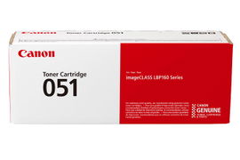 Canon 051 - Negro - original - cartucho de tóner - para imageCLASS MF262, MF264, MF267, MF269; i-SENSYS MF264, MF267, MF269; Satera LBP161, LBP162 Canon 051 - Negro - original - cartucho de tóner - para imageCLASS MF262, MF264, MF267, MF269; i-SENSYS MF264, MF267, MF269; Satera LBP161, LBP162