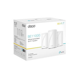 KIT 3 Routers Inalámbrico MESH Interior para Hogar / Triple Banda Wi-Fi 7 BE9300 Mbps / 2 Puerto 2.5 Gigabit WAN/LAN / 4 Antenas Internas / Operación Multi-Link MLO / Administración Mediante la App Deco (iOS, Android) / HomeShield KIT 3 Routers Inalámbrico MESH Interior para Hogar / Triple Banda Wi-Fi 7 BE9300 Mbps / 2 Puerto 2.5 Gigabit WAN/LAN / 4 Antenas Internas / Operación Multi-Link MLO / Administración Mediante la App Deco (iOS, Android) / HomeShield