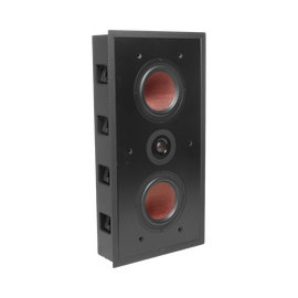 B23 Series in-wall LCR, 6 1/2in carbon fiber woofers, 1in titanium tweeter, 5-220 watts, black.