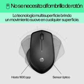 HP - Mouse - Wireless - 280 Silent Black Wireless Mous HP - Mouse - Wireless - 280 Silent Black Wireless Mous