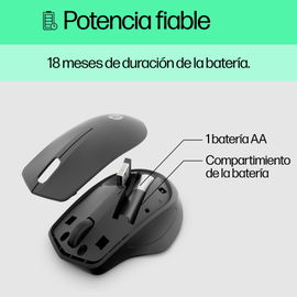 HP - Mouse - Wireless - 280 Silent Black Wireless Mous HP - Mouse - Wireless - 280 Silent Black Wireless Mous