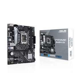 ASUS PRIME B660M-K D4 - Placa base - micro ATX - Socket LGA1700 - B660 Chipset - USB 3.2 Gen 1 - Gigabit LAN - Tarjeta gráfica (CPU necesaria) - HD Audio (8-canales)